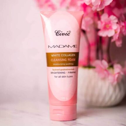 Civic Madame White Collagen Cleansing Foam – 180g tube