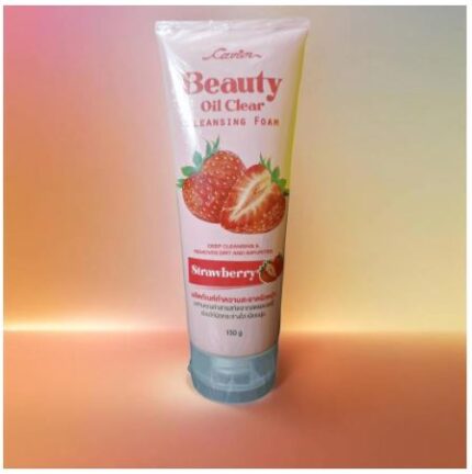 Cavier Beauty Oil Cleansing Foam – Strawberry – 150ml tube