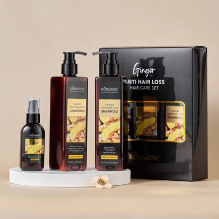Kormesic Ginger Anti Hair Loss Hair Care Set – Shampoo + Conditioner + Serum