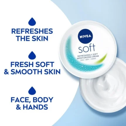 NIVEA Soft Cream 200ml – Face, Hands & Body
