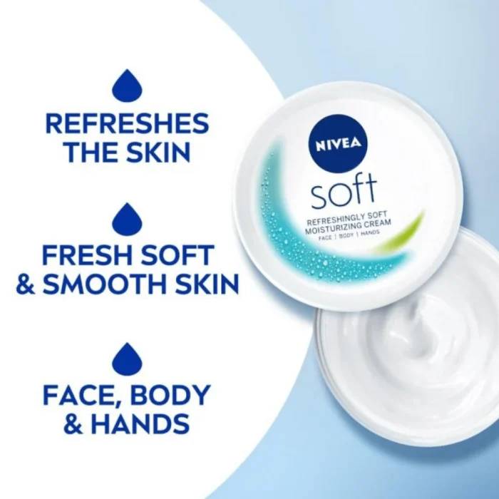 NIVEA Soft Cream 200ml – Face, Hands & Body